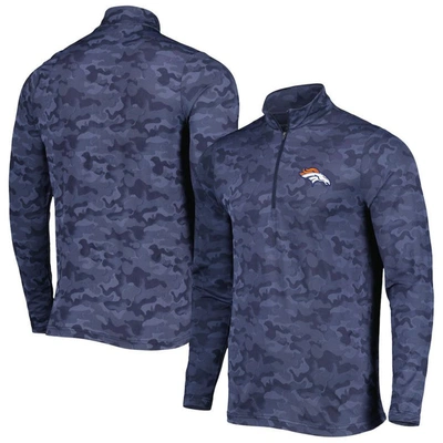 Antigua Navy Denver Broncos Brigade Quarter-zip Sweatshirt