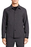 Theory Selk Bonded Wool Chore Jacket In Pestle Melange