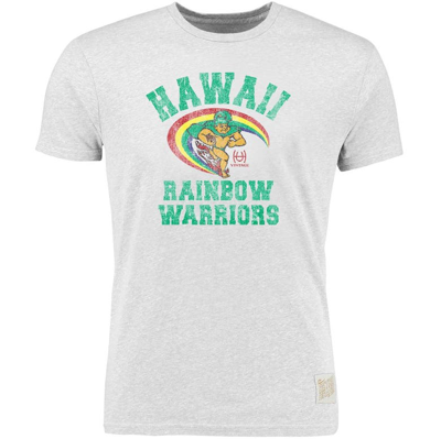 Retro Brand Original  Heather Gray Hawaii Warriors Vintage Rainbow Warriors Tri-blend T-shirt In Ash