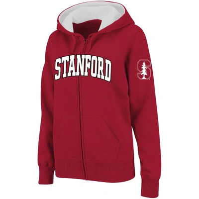 Colosseum Stadium Athletic Cardinal Stanford Cardinal Arched Name Full-zip Hoodie