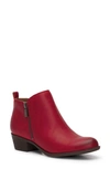 Lucky Brand Basel Bootie In Red Dahlia