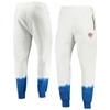 FISLL FISSL OATMEAL NEW YORK KNICKS DOUBLE DRIBBLE TIE-DYE FLEECE JOGGER PANTS