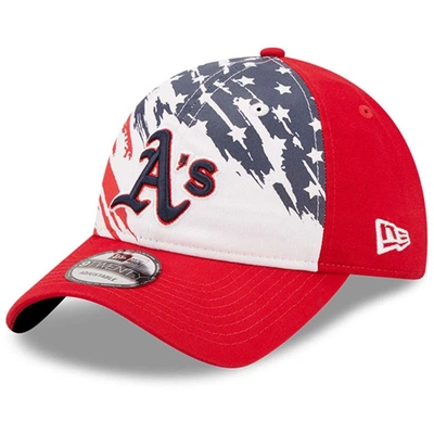 New Era Red Oakland Athletics 2022 4th Of July 9twenty Adjustable Hat