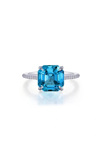 Lafonn Fancy Lab Grown Sapphire Ring In Blue