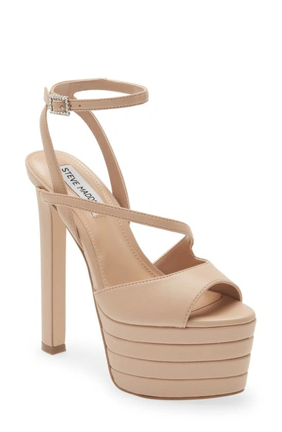 Steve Madden Larssa Platform Sandal In Neutral