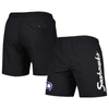 MITCHELL & NESS MITCHELL & NESS BLACK SEATTLE SEAHAWKS TEAM ESSENTIALS NYLON SHORTS