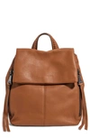 Aimee Kestenberg Bali Leather Backpack In Chestnut W Gunmetal