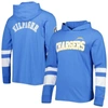 TOMMY HILFIGER TOMMY HILFIGER POWDER BLUE/WHITE LOS ANGELES CHARGERS ALEX LONG SLEEVE HOODIE T-SHIRT