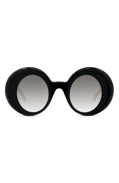 Loewe G736270x05 Oversized Round-frame Acetate Sunglasses In Grey