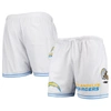 Pro Standard White Los Angeles Chargers Mesh Shorts In White
