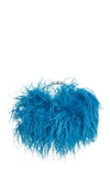 L'alingi Feather Top Handle Bag In Blue