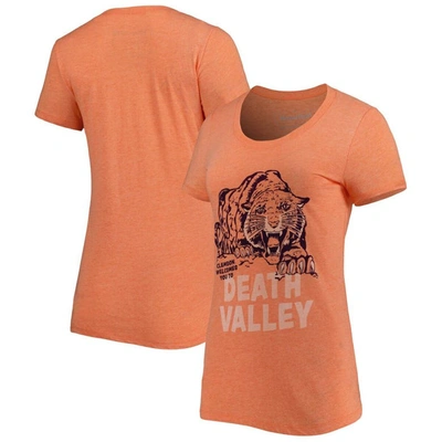 Homefield Heathered Orange Clemson Tigers Vintage Tri-blend T-shirt In Heather Orange