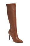 Reiss Carina Pointed Toe Boot In Tan