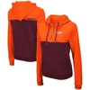 Colosseum Orange/maroon Virginia Tech Hokies Aidan Lightweight Half-zip Hoodie In Orange