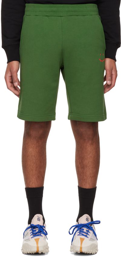 Ps By Paul Smith Green Happy Shorts In 33a -