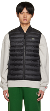 Lacoste Blue Golf Essentials Padded Gilet In 031 Black