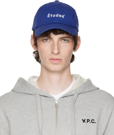 Etudes Studio Études Logo Cotton Baseball Cap In Blue