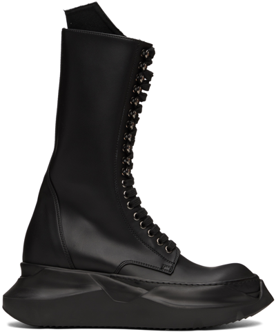 Rick Owens Drkshdw Black Army Abstract Twill Boots