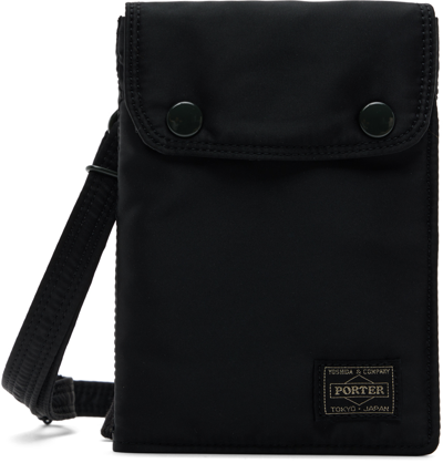 Porter - Yoshida & Co. Black Trifold Messenger Bag In Black 10