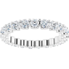Pompeii3 1 1/2ct T. W. Natural Diamond Certified Eternity Ring Wedding Band 14k White Gold In Multi
