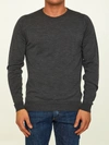 JOHN SMEDLEY ANTHRACITE MERINO JUMPER