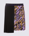 VERSACE JEANS COUTURE BLACK AND PURPLE MINI SKIRT