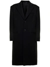 VERSACE BLACK COAT IN VIRGIN WOOL VERSACE MAN