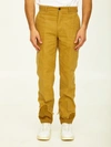 INCOTEX RED X FACETASM CAMEL COTTON TROUSERS