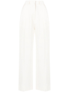 CASABLANCA CASABLANCA SILK BLEND WIDE LEG TROUSERS