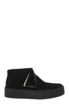 Clarks Wallabee Cup Boot In Black