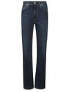 Dondup Loose Fit Velvet Trousers With Button Detailing In Denim