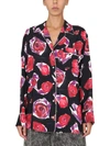 Marni Floral Print Button-up Shirt In Multicolor