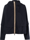 K-way R&d Cropeyl Lightweight Hooded Jacket In Blue