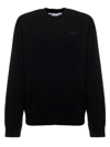 OFF-WHITE OFF WHITE MAN 'S BLACK COTTON SWEATSHIRT WITH DIAG PRINT