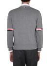 Thom Browne V-neck Cardigan In Grey