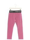 DOLCE & GABBANA LOGO ELASTIC LEGGINGS