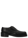 JIL SANDER WEAVED LEATHER LACE UP SHOES