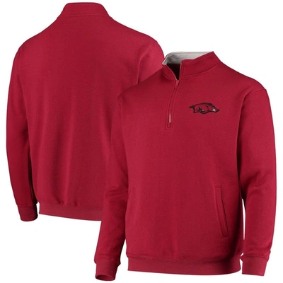 Colosseum Men's Cardinal Arkansas Razorbacks Tortugas Logo Quarter-zip Jacket