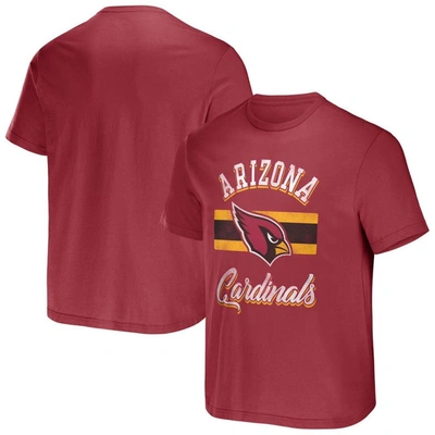 Nfl X Darius Rucker Collection By Fanatics Cardinal Arizona Cardinals Stripe T-shirt