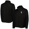 DUNBROOKE DUNBROOKE BLACK CHICAGO WHITE SOX JOURNEY TRI-BLEND FULL-ZIP JACKET