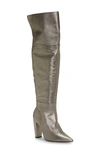 Vince Camuto Minnada Over The Knee Boot In Dark Gunmetal