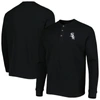 Dunbrooke Men's  Chicago White Sox Black Maverick Long Sleeve T-shirt In Black