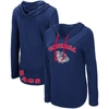 Colosseum Navy Gonzaga Bulldogs My Lover Hoodie Long Sleeve T-shirt In Navy
