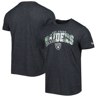 New Era Heathered Black Las Vegas Raiders Training Collection T-shirt