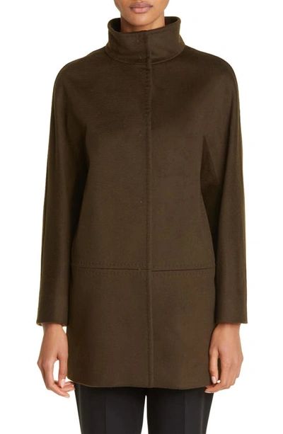 Max Mara 3manol Virgin Wool Coat In Kaki