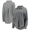 GAMEDAY COUTURE GAMEDAY COUTURE GRAY FLORIDA GATORS SWITCH IT UP TRI-BLEND BUTTON-UP SHACKET