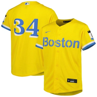 Nike Kids' Youth  David Ortiz Gold Boston Red Sox City Connect Replica Player Jersey