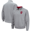 Colosseum Men's Heather Gray Indiana Hoosiers Tortugas Team Logo Quarter-zip Jacket In Heather Gray