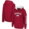 COLOSSEUM COLOSSEUM CRIMSON ARKANSAS RAZORBACKS LOUD AND PROUD PULLOVER HOODIE