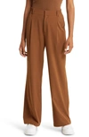 Alo Yoga Pursuit High Waist Wide Leg Pants In Cinnamon Brown